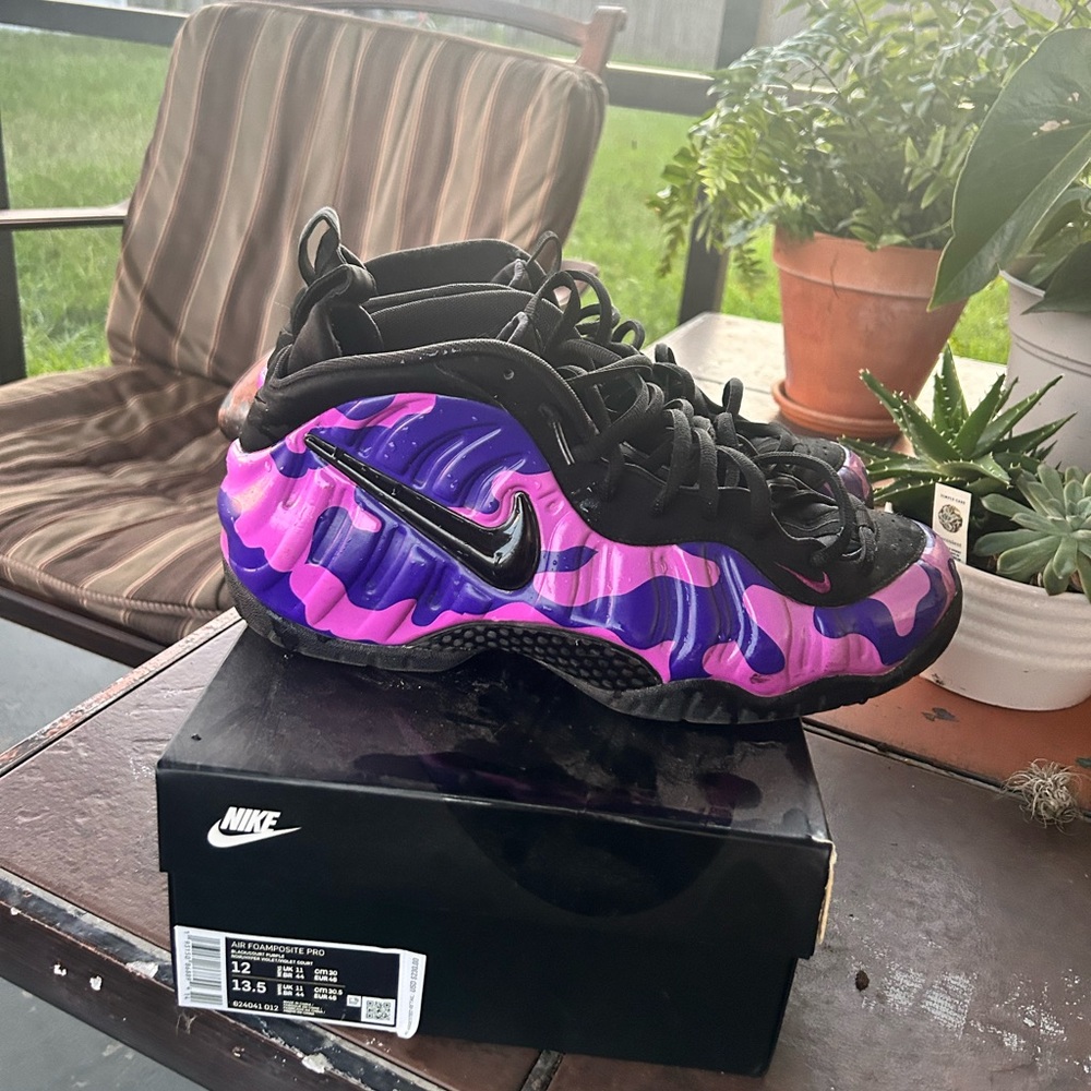 Nike Foamposite Purple Camo